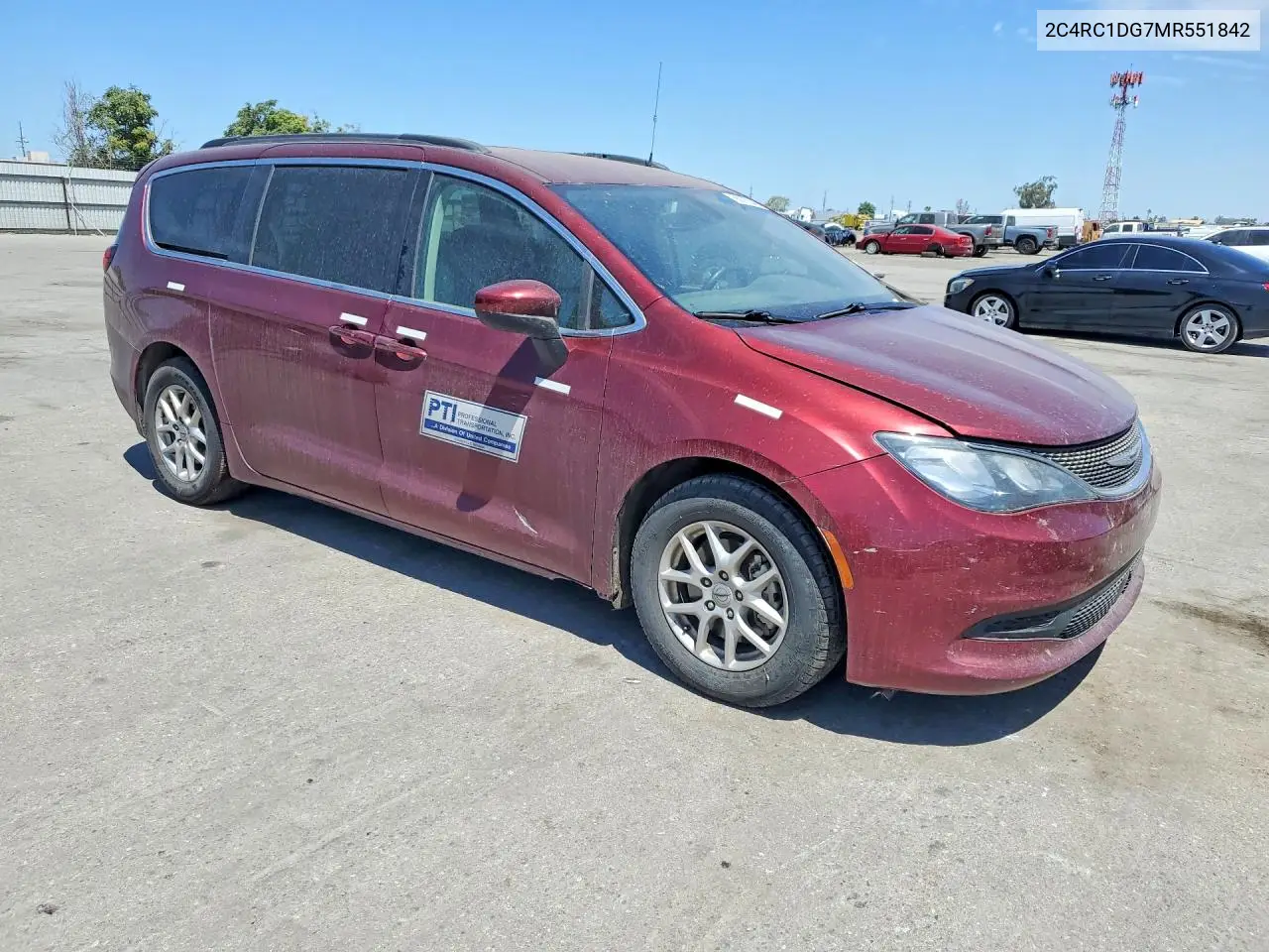 2021 Chrysler Voyager Lxi VIN: 2C4RC1DG7MR551842 Lot: 55070346