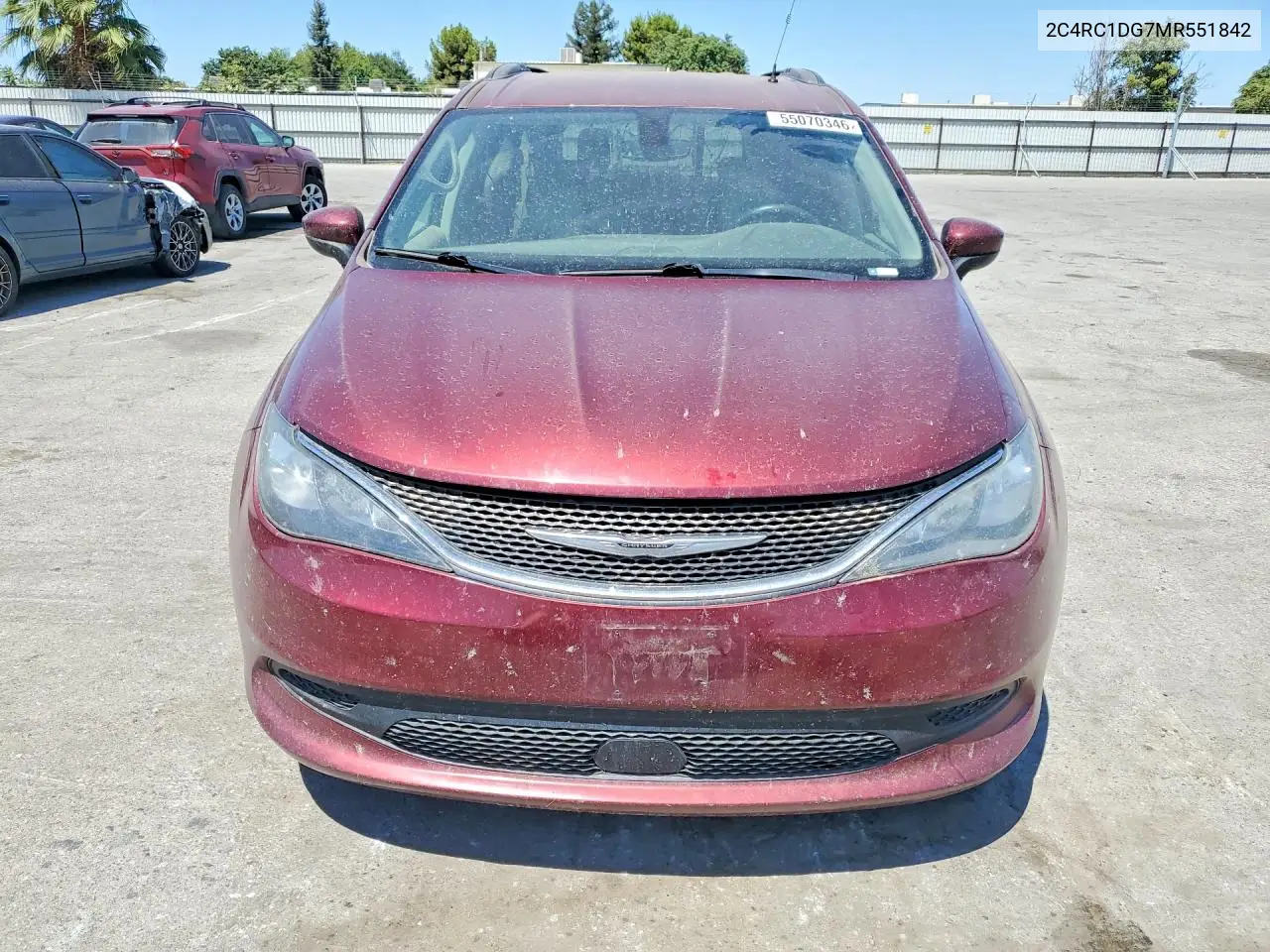 2021 Chrysler Voyager Lxi VIN: 2C4RC1DG7MR551842 Lot: 55070346