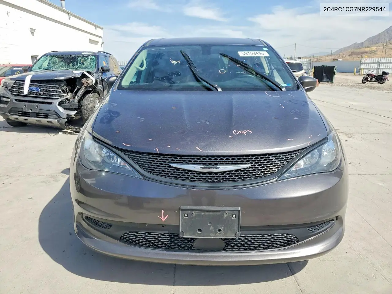 2022 Chrysler Voyager Lx VIN: 2C4RC1CG7NR229544 Lot: 59169496
