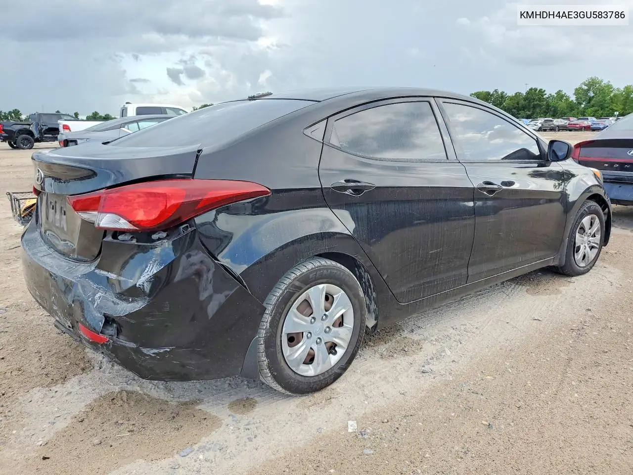 2016 Datsun Elantra Se VIN: KMHDH4AE3GU583786 Lot: 57333556