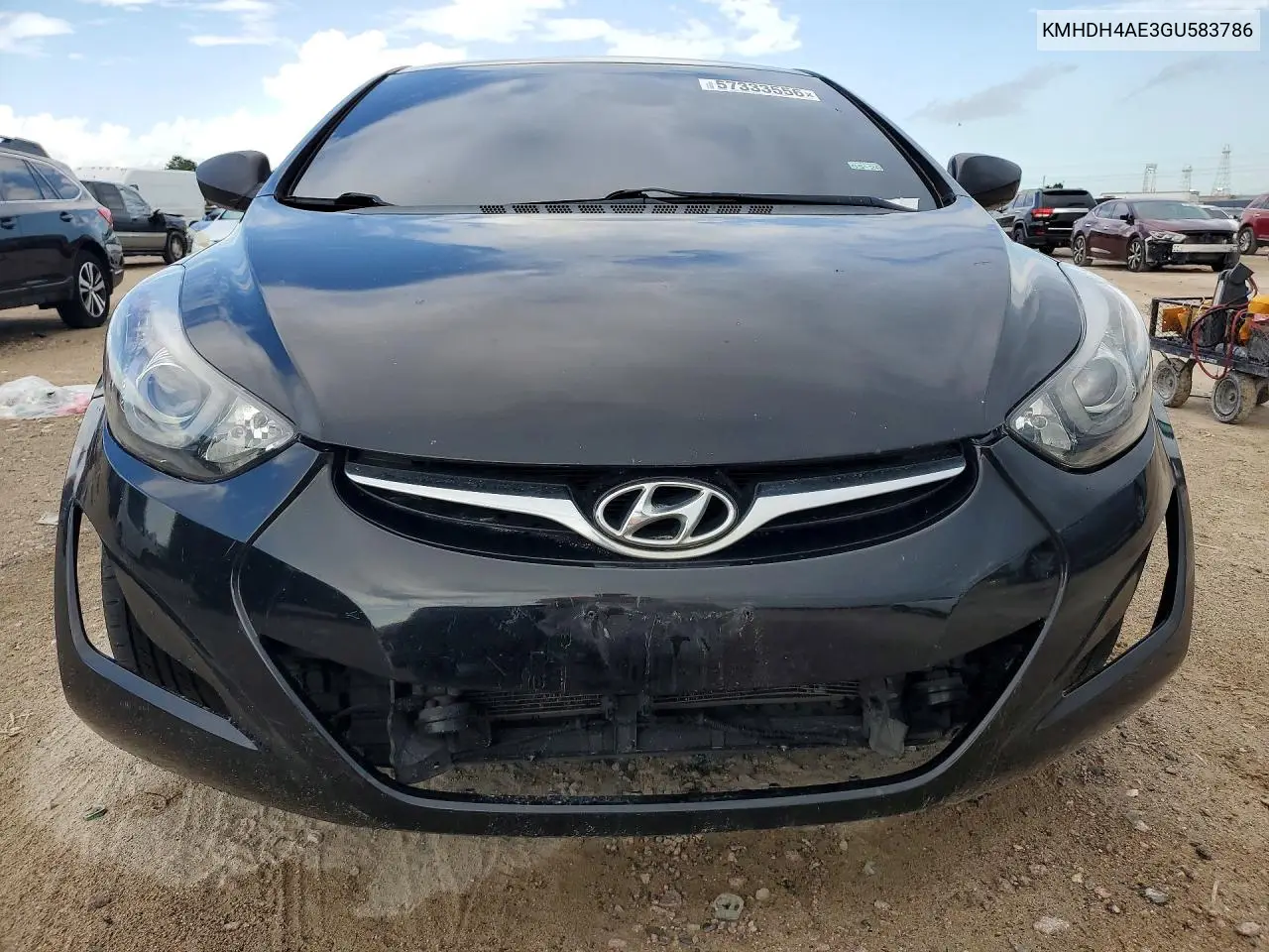 2016 Datsun Elantra Se VIN: KMHDH4AE3GU583786 Lot: 57333556