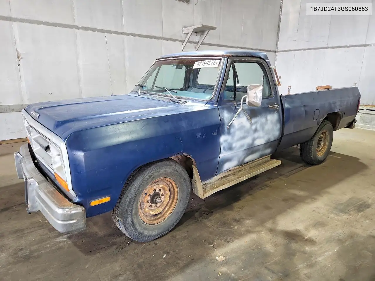 1986 Dodge D-Series D200 VIN: 1B7JD24T3GS060863 Lot: 62199376