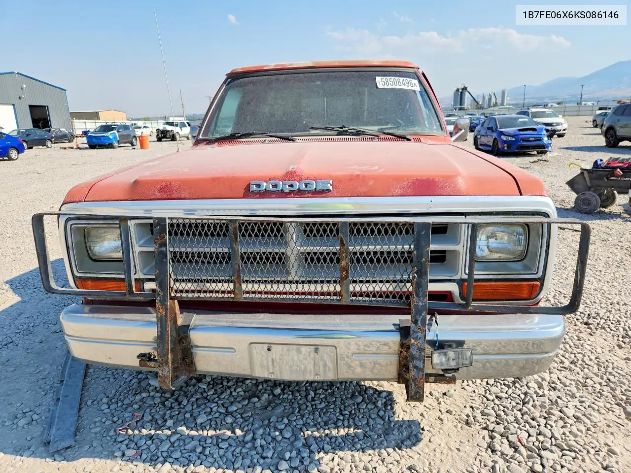 1989 Dodge D-Series D100 VIN: 1B7FE06X6KS086146 Lot: 58508496
