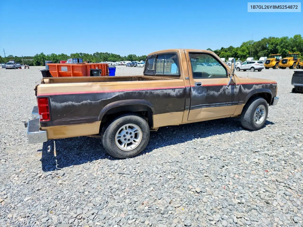 1991 Dodge Dakota VIN: 1B7GL26Y8MS254872 Lot: 55318626