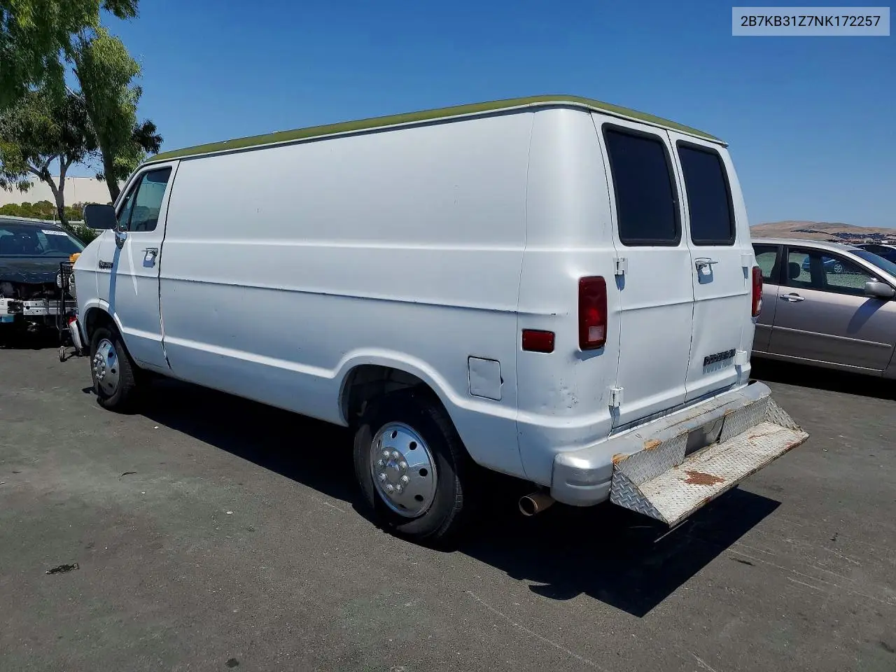 1992 Dodge Ram Van B350 VIN: 2B7KB31Z7NK172257 Lot: 58066306