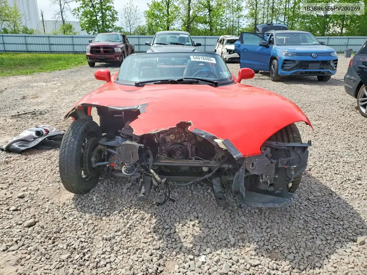 1993 Dodge Viper Rt-10 VIN: 1B3BR65E6PV200269 Lot: 54018486