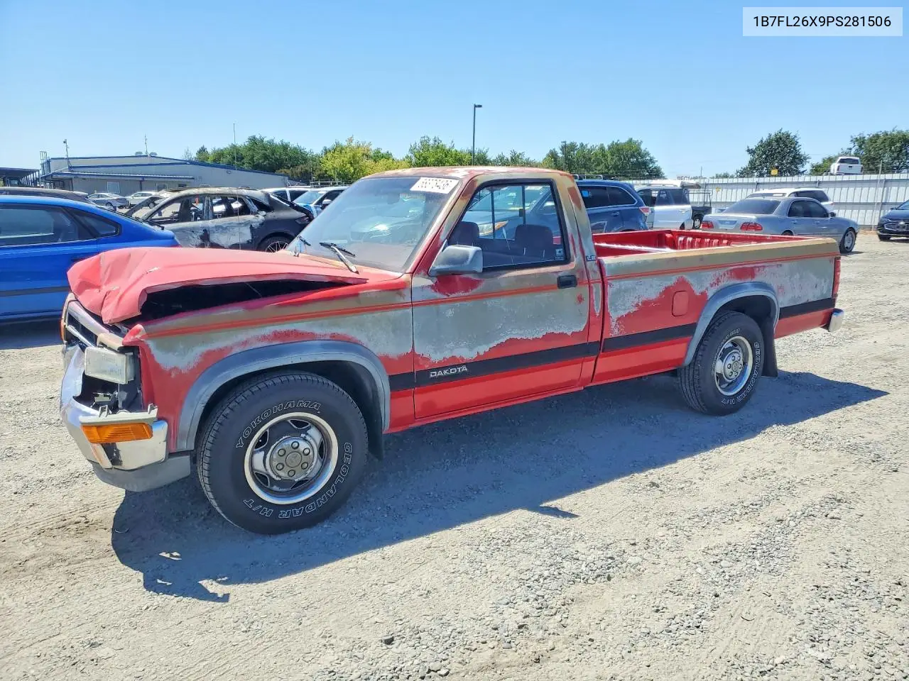 1993 Dodge Dakota VIN: 1B7FL26X9PS281506 Lot: 58378436