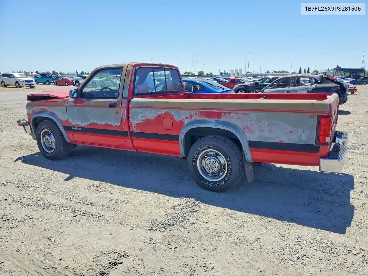 1993 Dodge Dakota VIN: 1B7FL26X9PS281506 Lot: 58378436