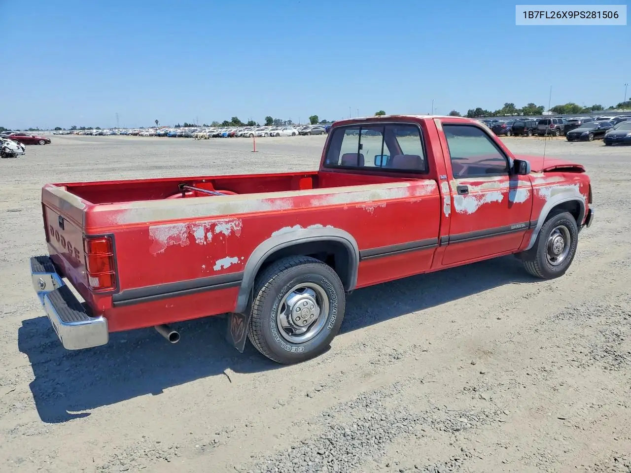 1993 Dodge Dakota VIN: 1B7FL26X9PS281506 Lot: 58378436