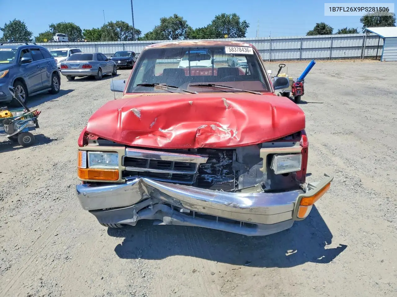 1993 Dodge Dakota VIN: 1B7FL26X9PS281506 Lot: 58378436
