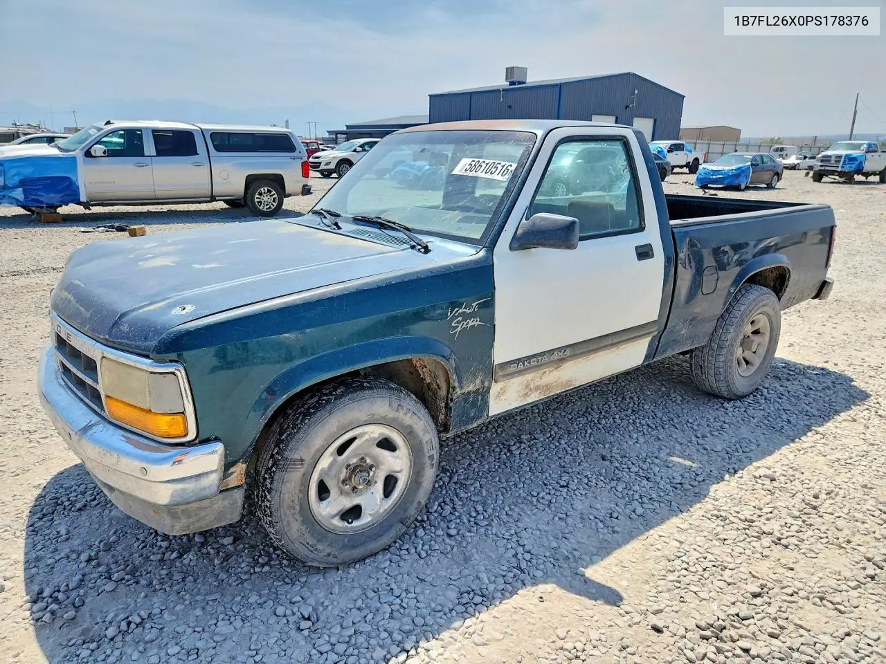 1993 Dodge Dakota Sport VIN: 1B7FL26X0PS178376 Lot: 58610516