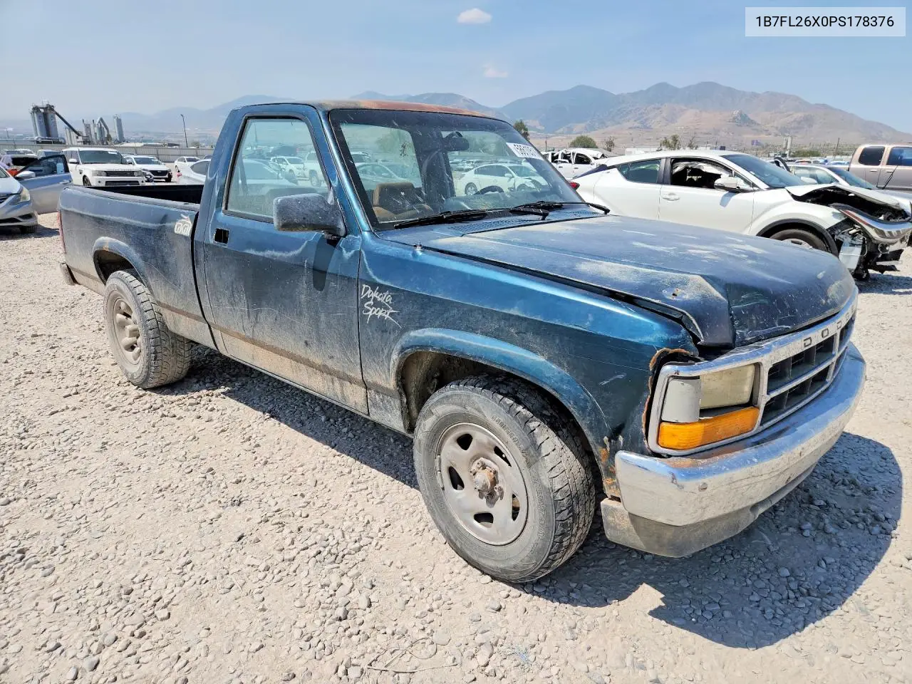 1993 Dodge Dakota Sport VIN: 1B7FL26X0PS178376 Lot: 58610516