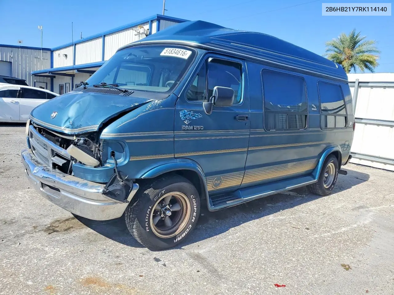 1994 Dodge Ram Van B250 VIN: 2B6HB21Y7RK114140 Lot: 51834616