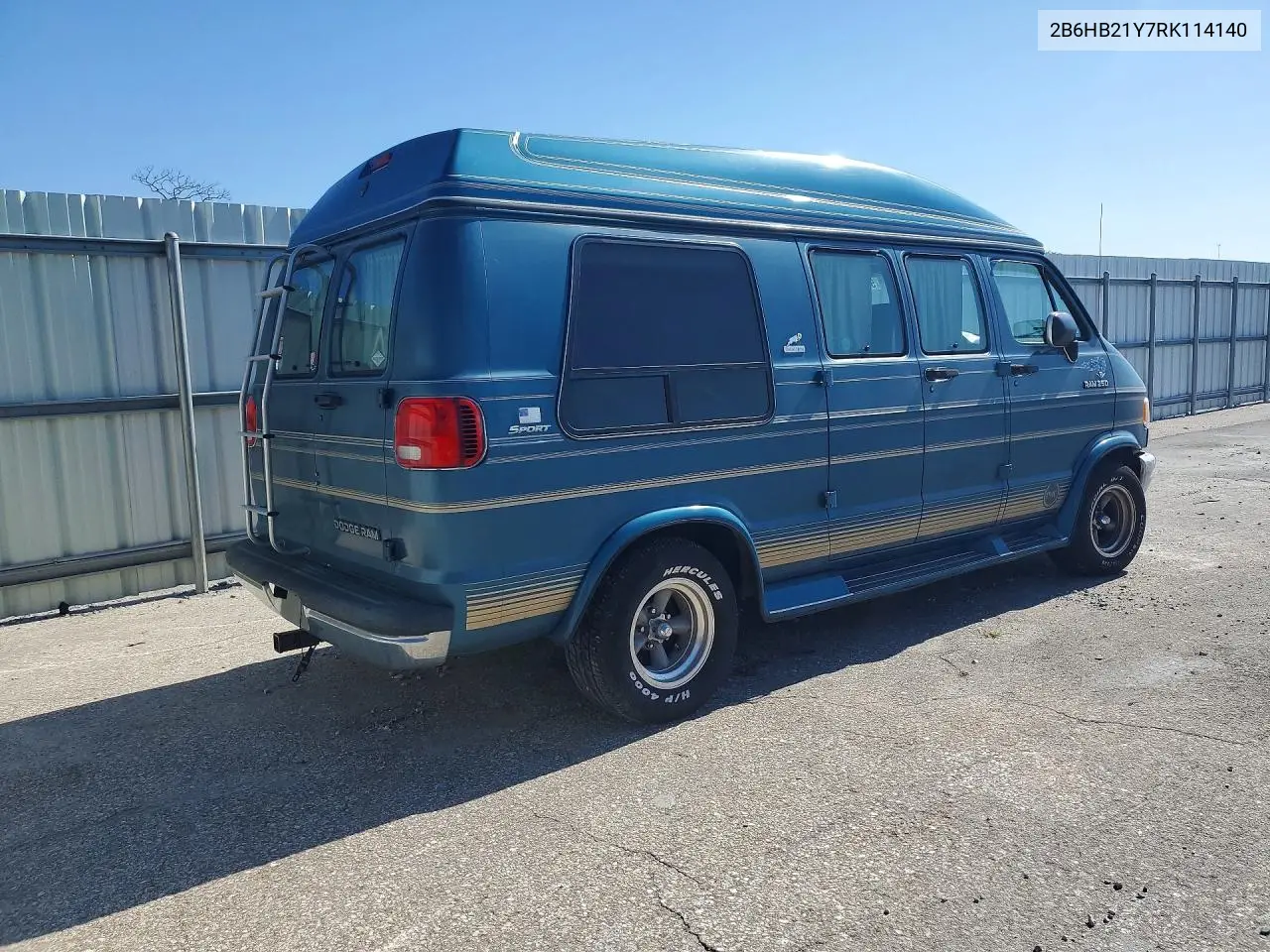 1994 Dodge Ram Van B250 VIN: 2B6HB21Y7RK114140 Lot: 51834616