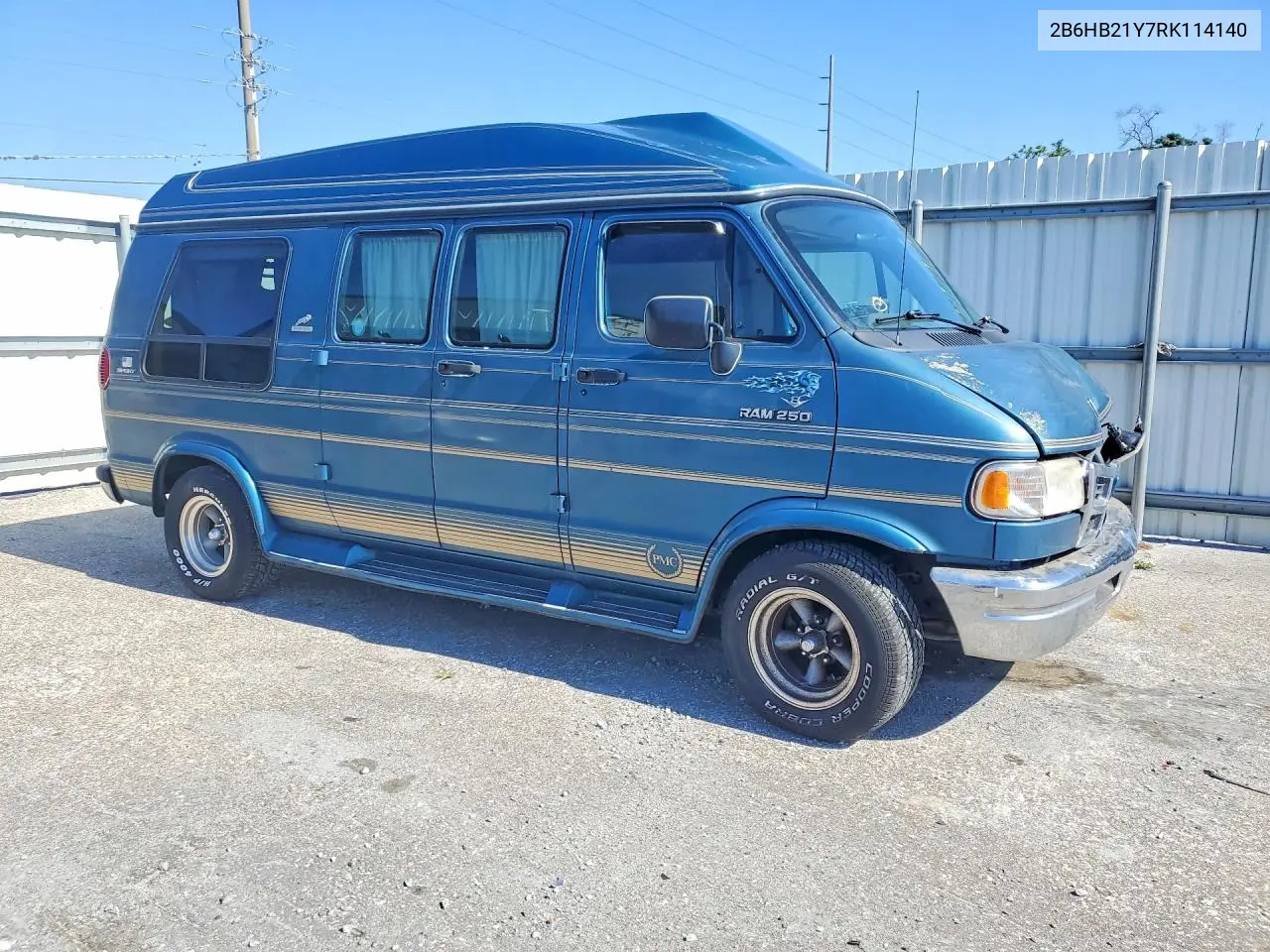 1994 Dodge Ram Van B250 VIN: 2B6HB21Y7RK114140 Lot: 51834616