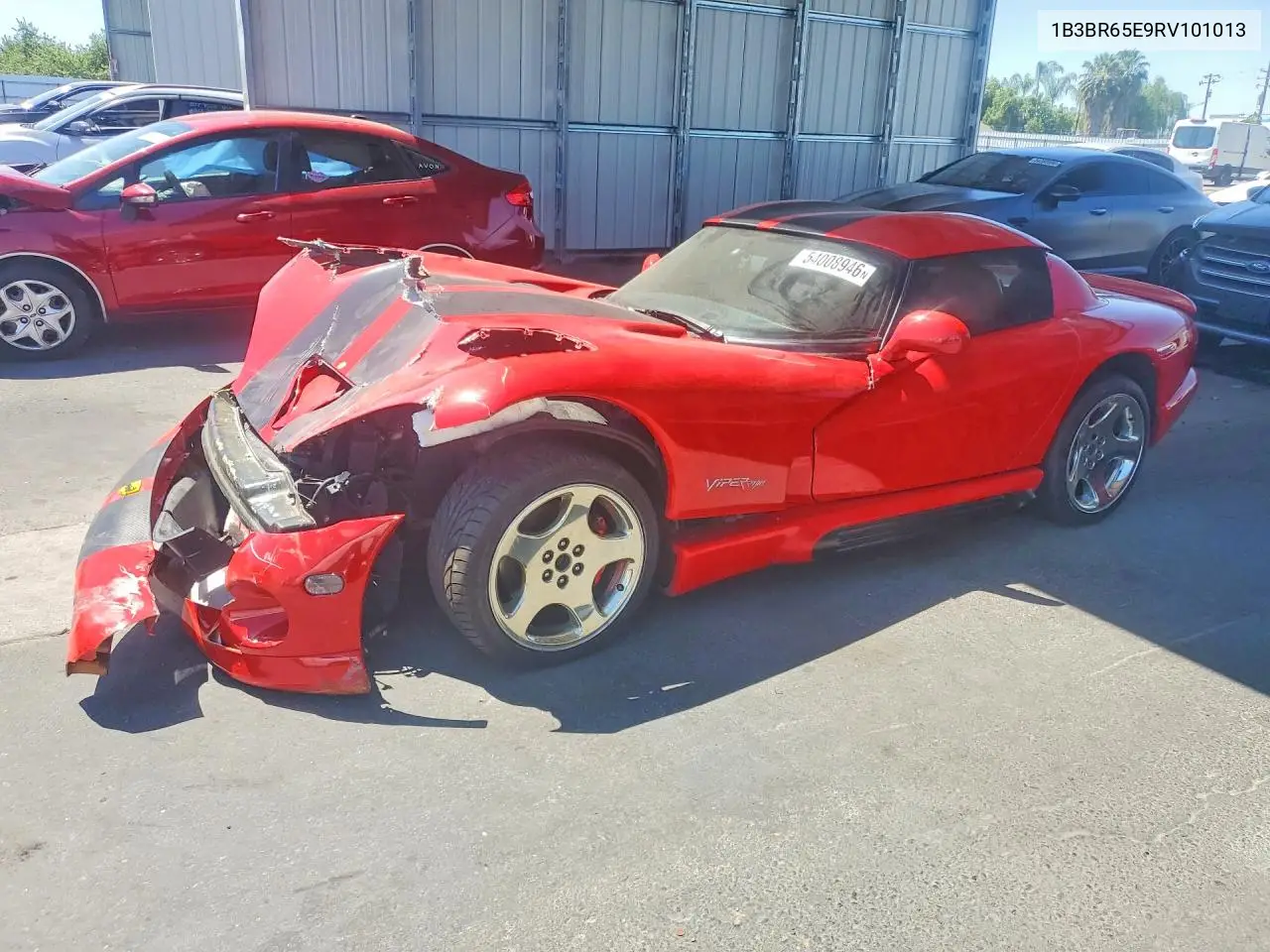 1994 Dodge Viper Rt-10 VIN: 1B3BR65E1RV100261 Lot: 54008946