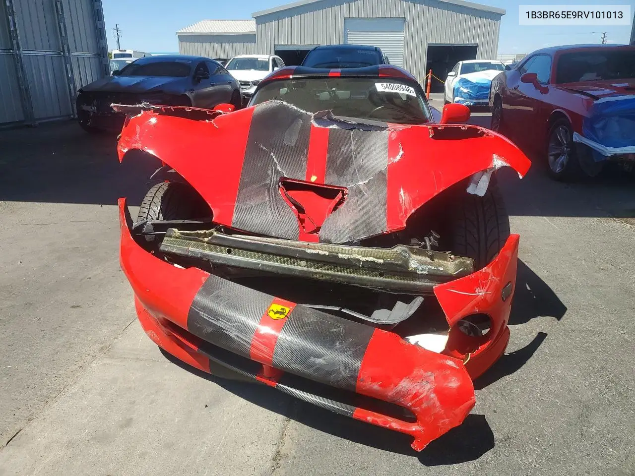 1994 Dodge Viper Rt-10 VIN: 1B3BR65E1RV100261 Lot: 54008946