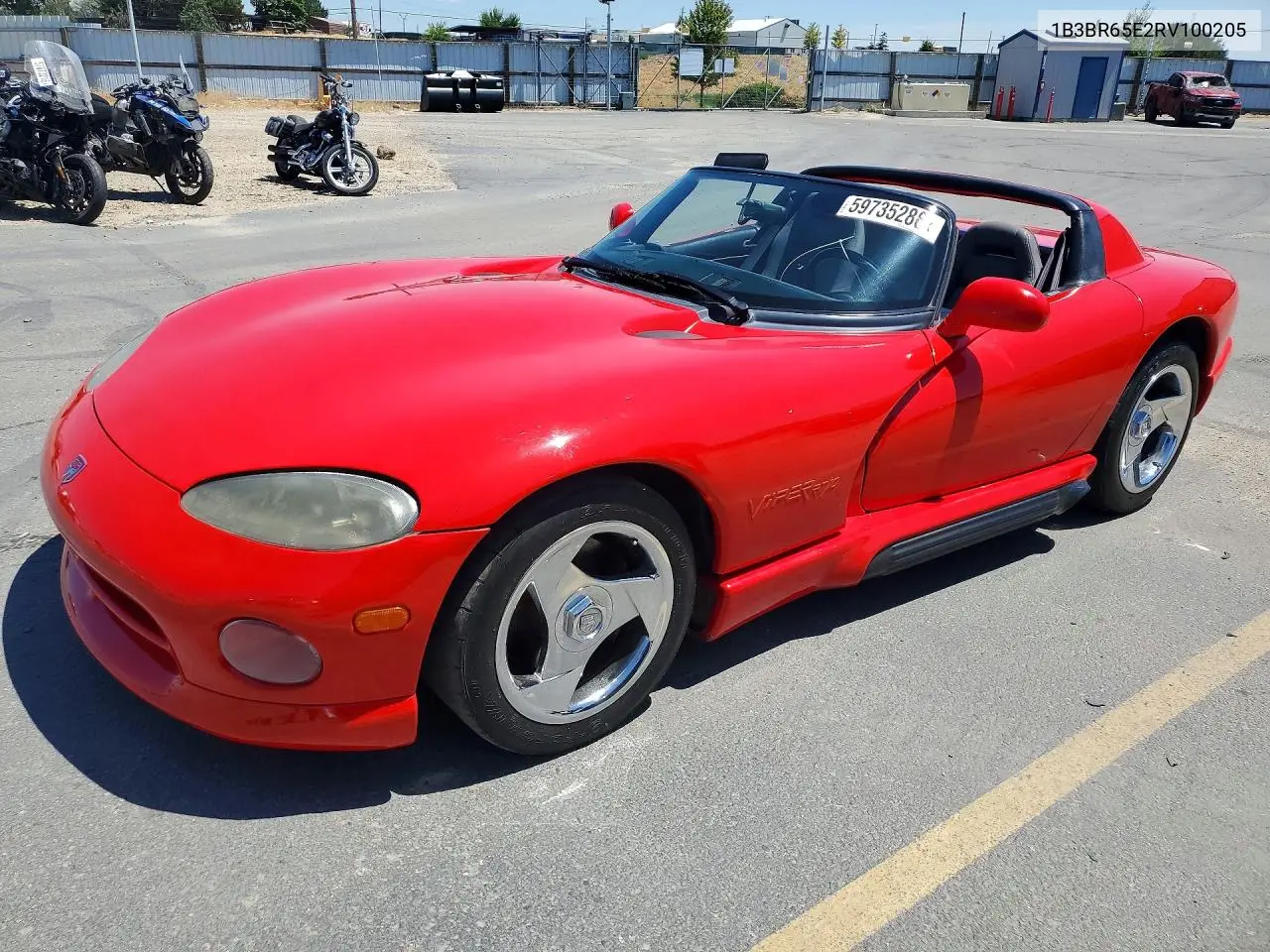 1994 Dodge Viper Rt-10 VIN: 1B3BR65E2RV100205 Lot: 59735286