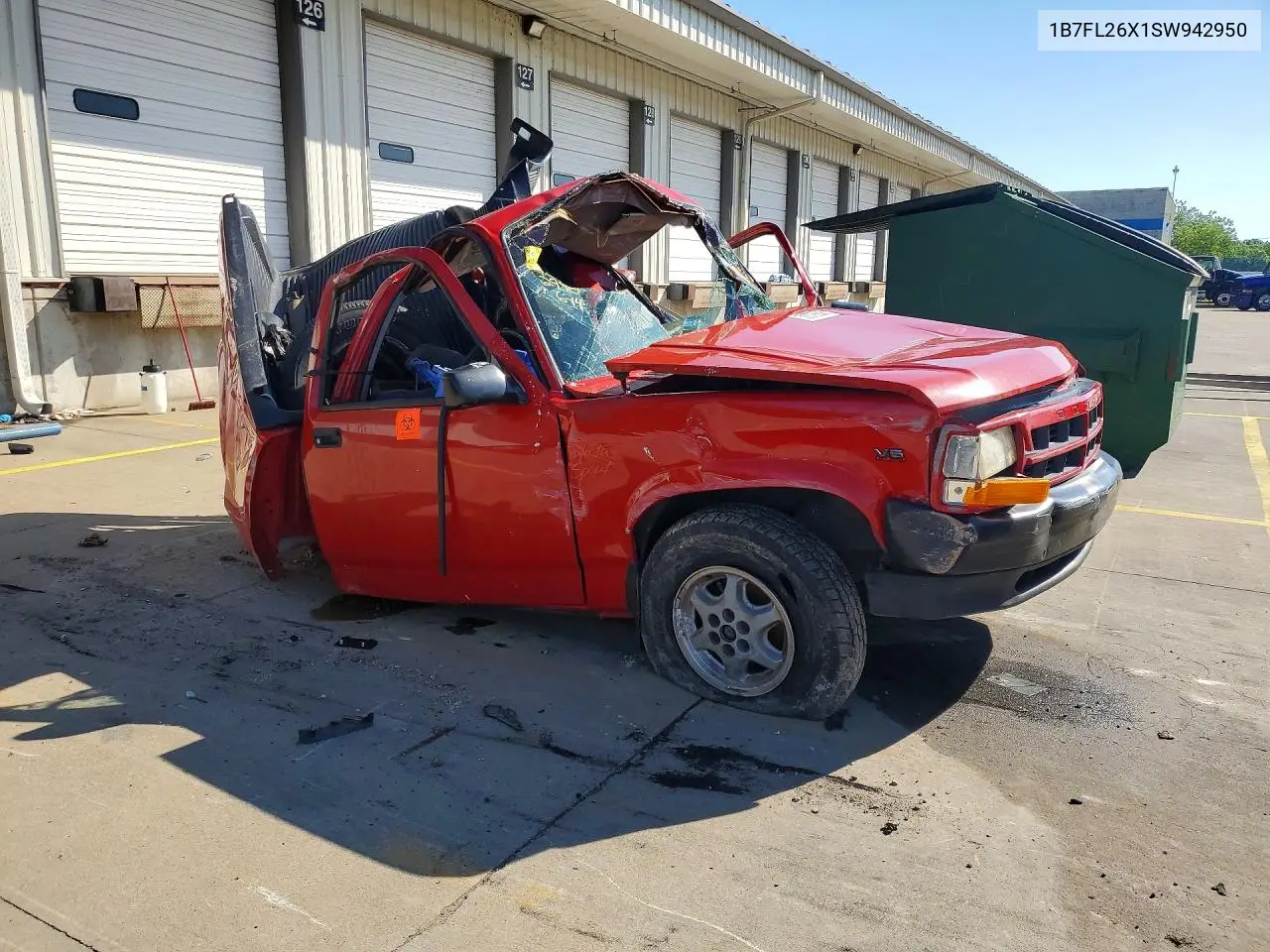 1995 Dodge Dakota VIN: 1B7FL26X1SW942950 Lot: 58379006