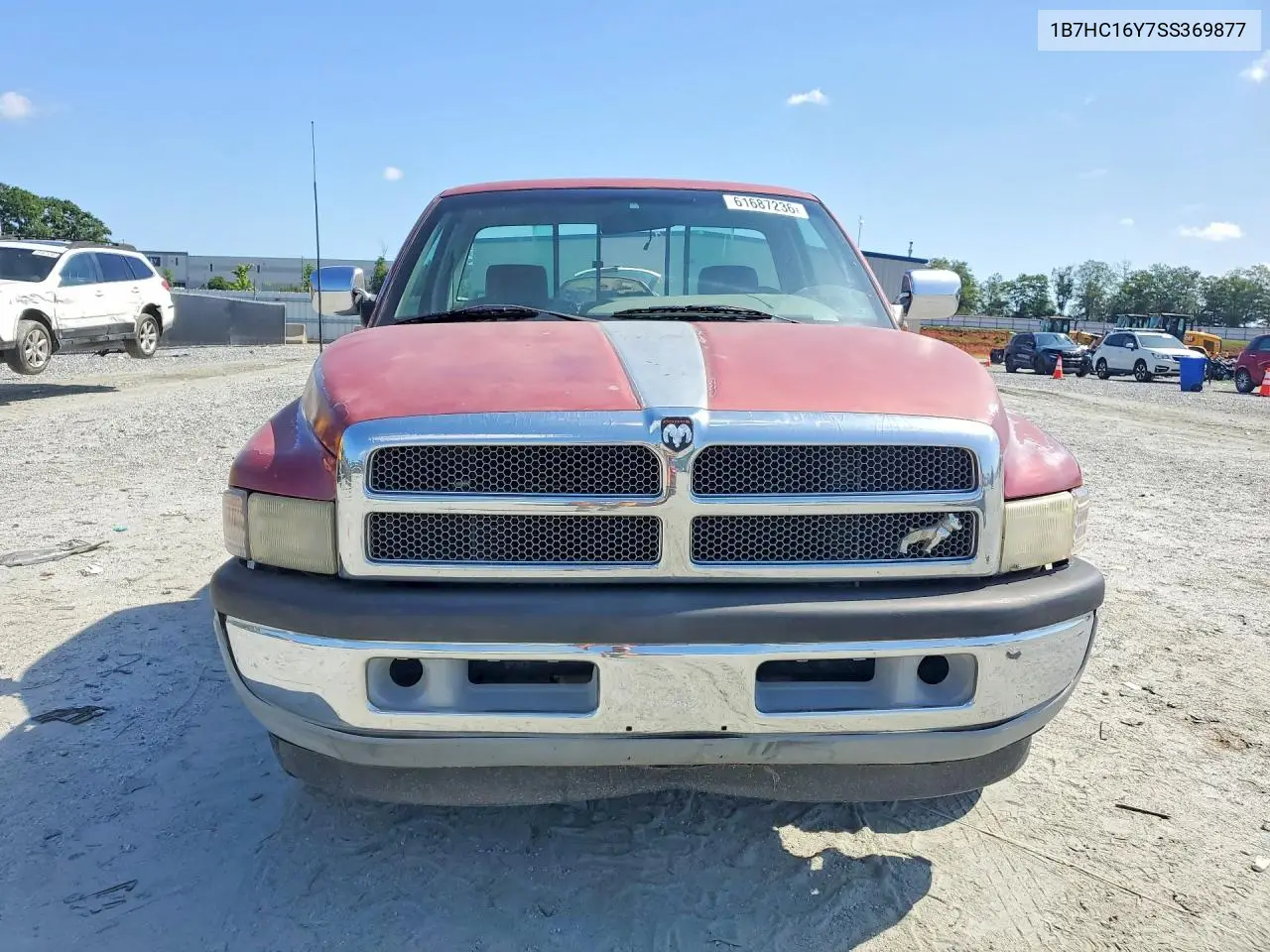 1995 Dodge Ram 1500 VIN: 1B7HC16Y7SS369877 Lot: 61687236