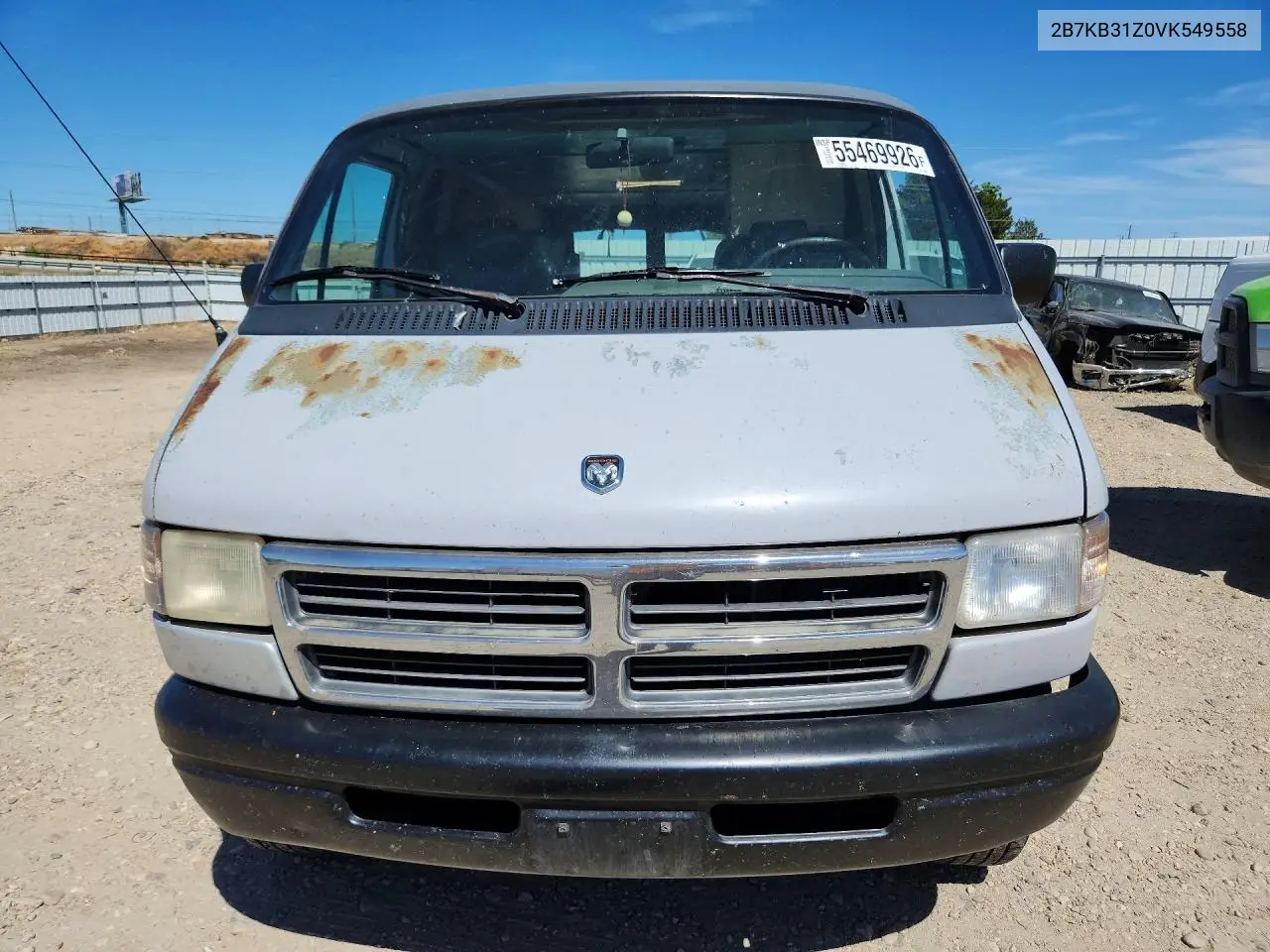 1997 Dodge Ram Van VIN: 2B7KB31Z0VK549558 Lot: 55469926