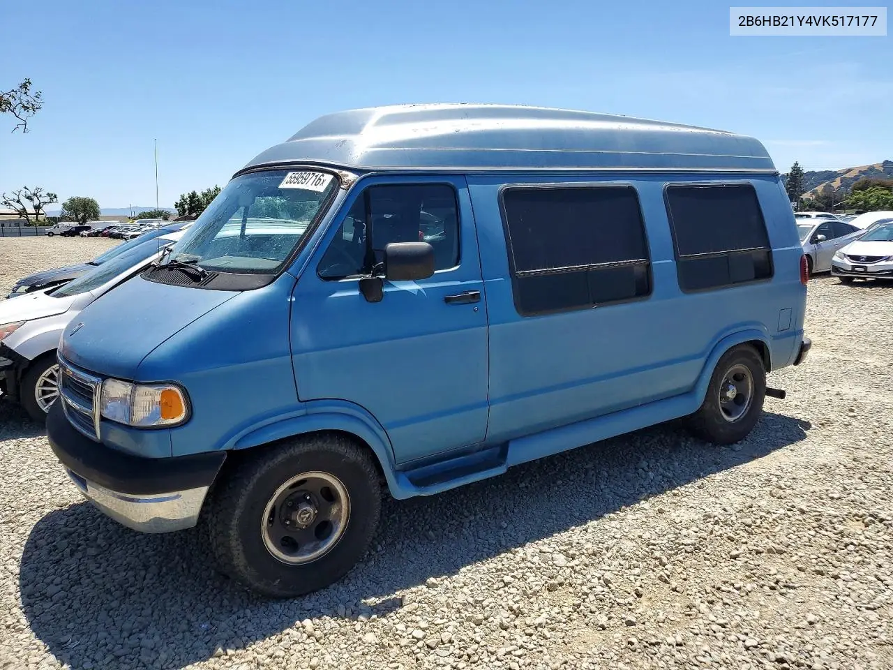 1997 Dodge Ram Van B2500 VIN: 2B6HB21Y4VK517177 Lot: 55959716