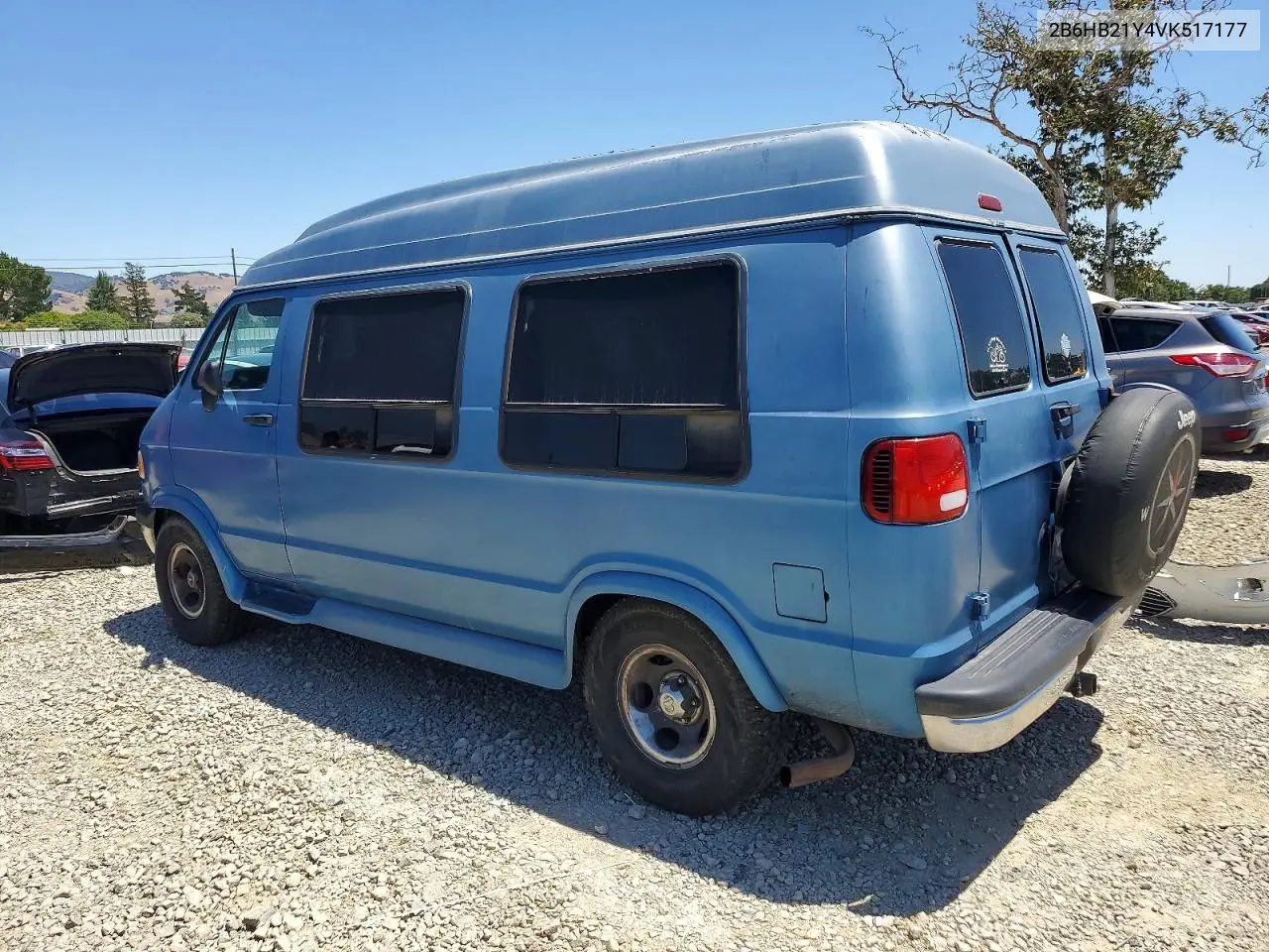 1997 Dodge Ram Van B2500 VIN: 2B6HB21Y4VK517177 Lot: 55959716