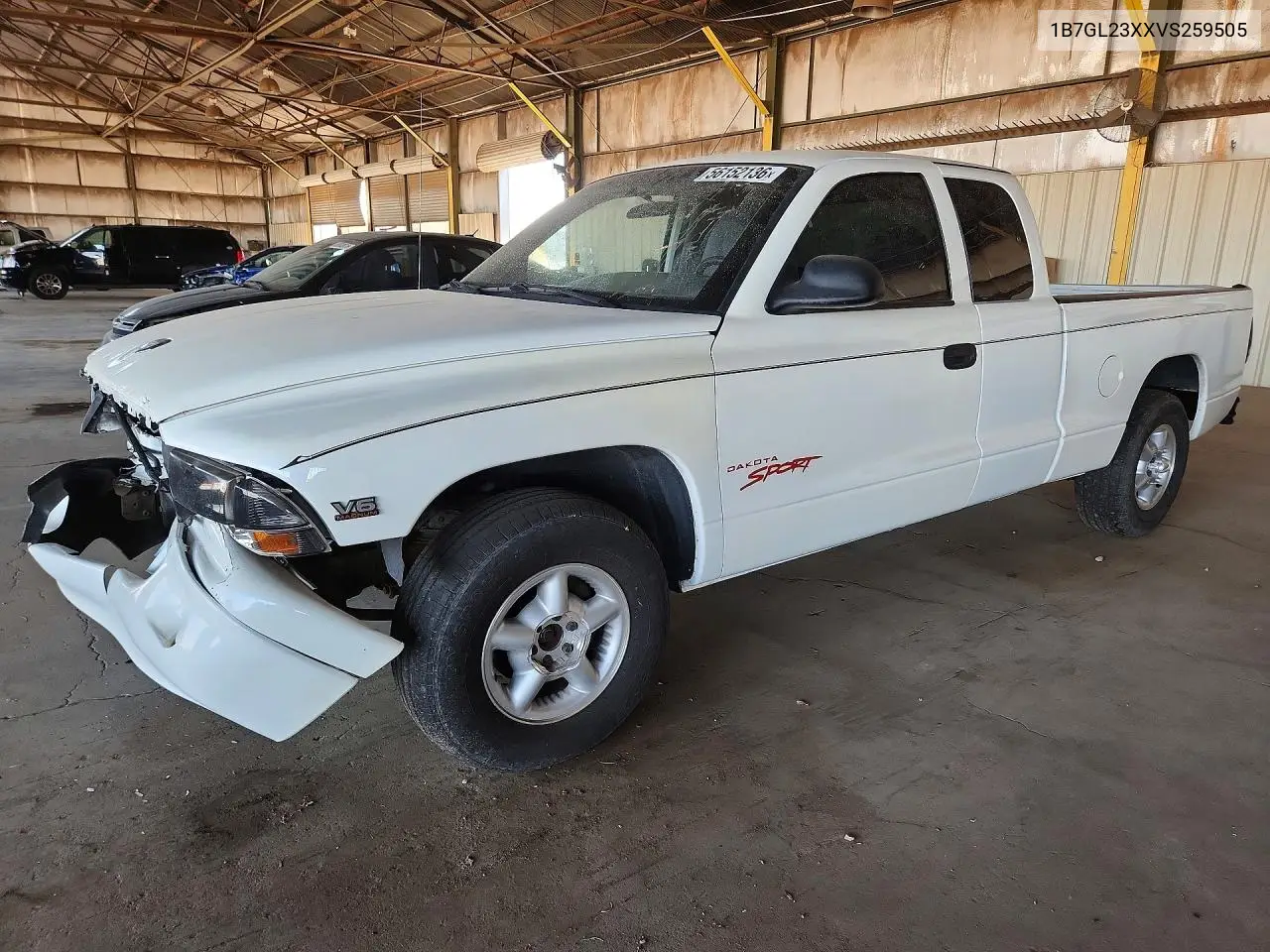 1997 Dodge Dakota VIN: 1B7GL23XXVS259505 Lot: 56152136