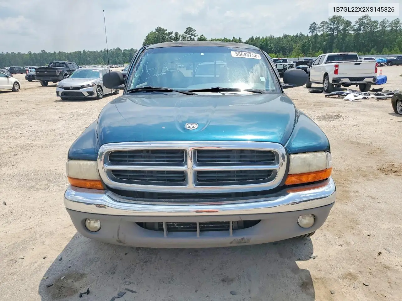 1999 Dodge Dakota VIN: 1B7GL22X2XS145826 Lot: 56643756