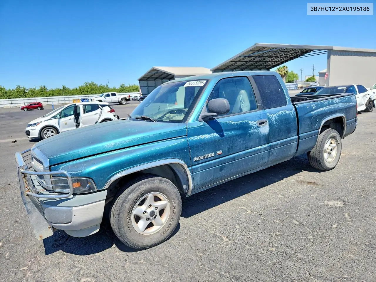 1999 Dodge Ram 1500 VIN: 3B7HC12Y2XG195186 Lot: 58315286