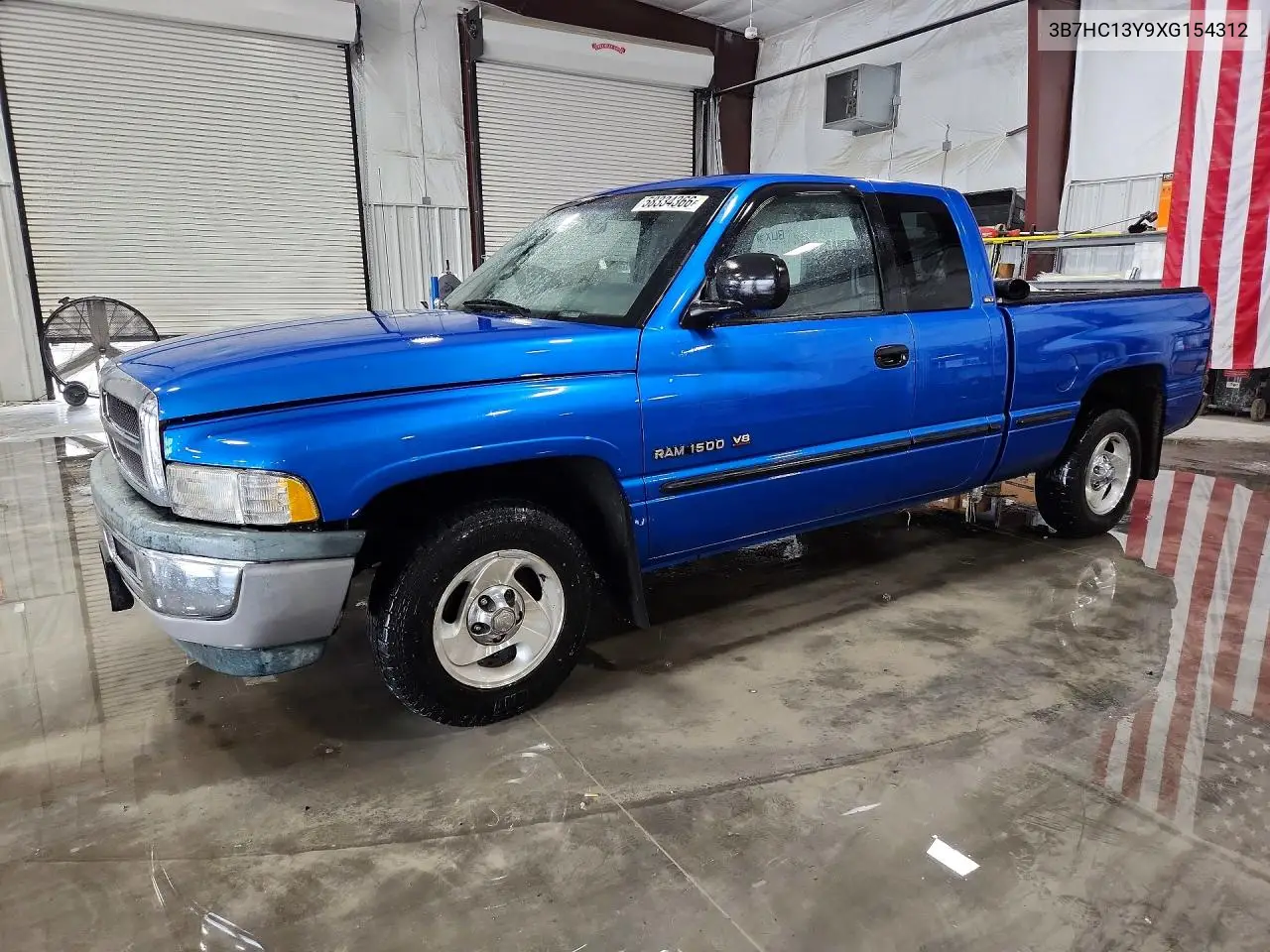 1999 Dodge Ram 1500 VIN: 3B7HC13Y9XG154312 Lot: 58334366