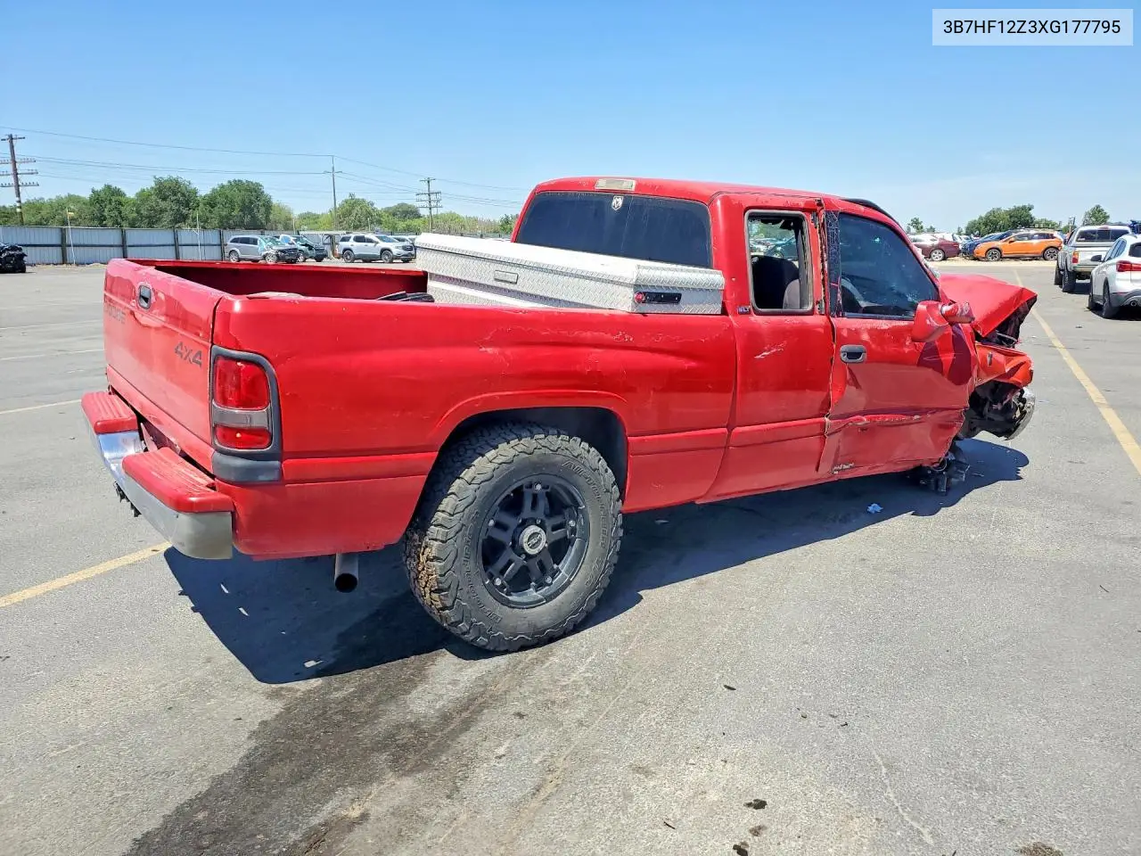 1999 Dodge Ram 1500 VIN: 3B7HF12Z3XG177795 Lot: 58407576