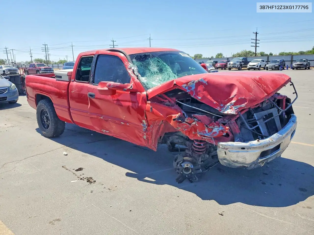 1999 Dodge Ram 1500 VIN: 3B7HF12Z3XG177795 Lot: 58407576