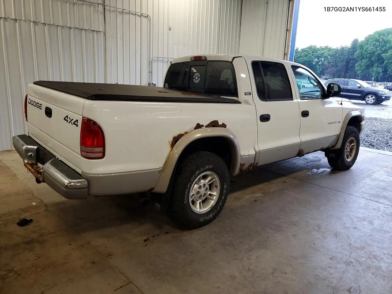 2000 Dodge Dakota Quad VIN: 1B7GG2AN1YS661455 Lot: 57733686