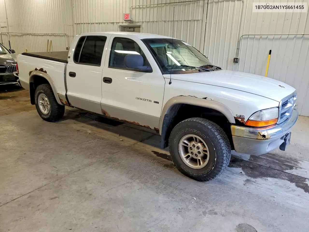 2000 Dodge Dakota Quad VIN: 1B7GG2AN1YS661455 Lot: 57733686