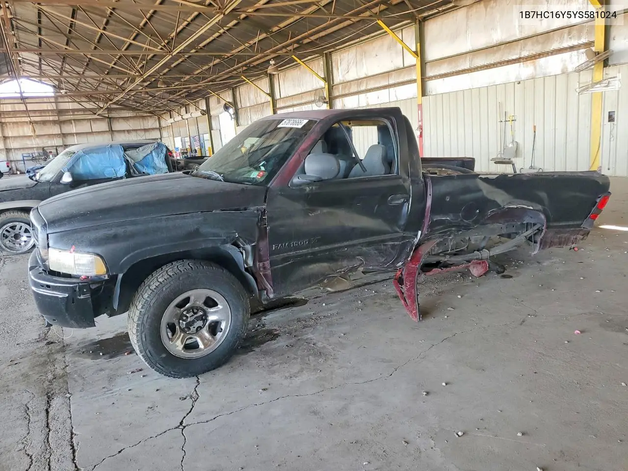 2000 Dodge Ram 1500 VIN: 1B7HC16Y5YS581024 Lot: 57878666
