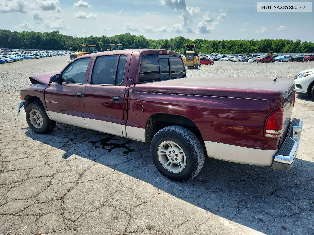 2000 Dodge Dakota Quad VIN: 1B7GL2AX8YS601671 Lot: 59014876
