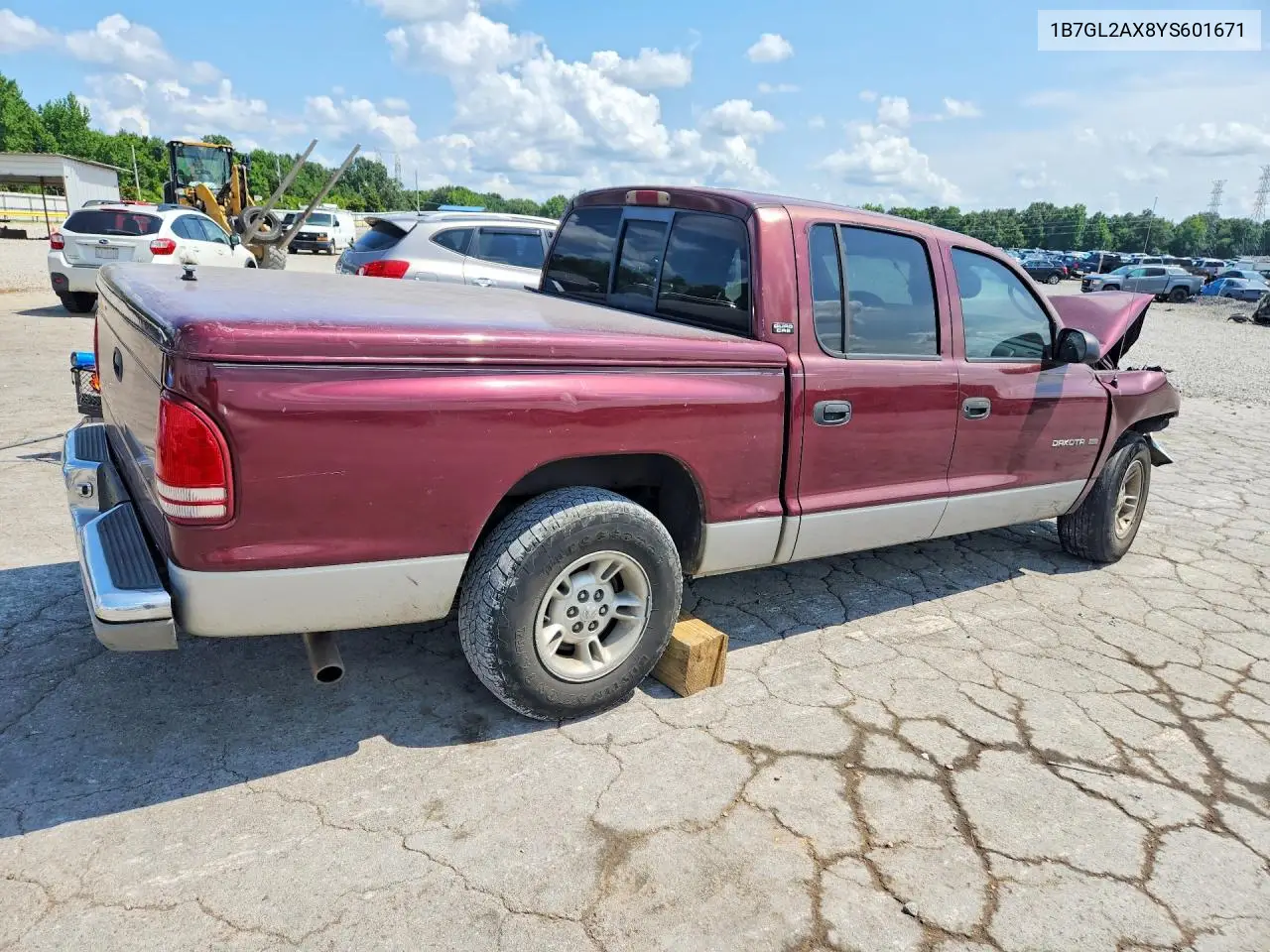 2000 Dodge Dakota Quad VIN: 1B7GL2AX8YS601671 Lot: 59014876