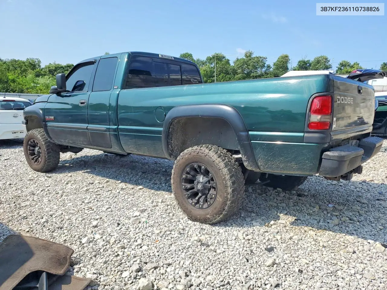 2001 Dodge Ram 2500 VIN: 3B7KF23611G738826 Lot: 61200956