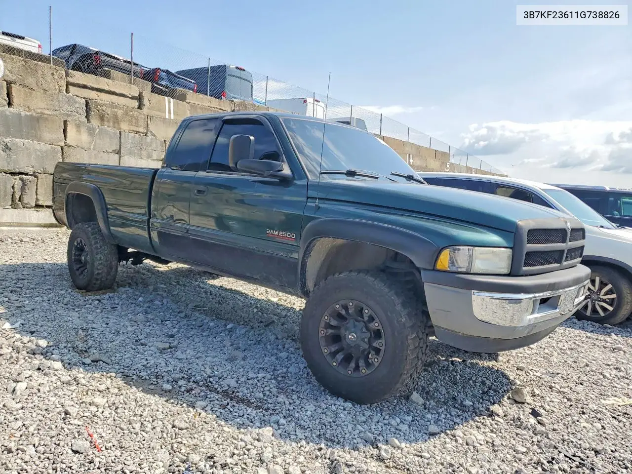 2001 Dodge Ram 2500 VIN: 3B7KF23611G738826 Lot: 61200956