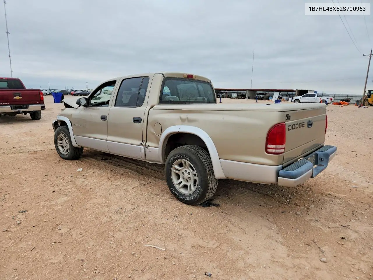 2002 Dodge Dakota Quad Slt VIN: 1B7HL48X52S700963 Lot: 56183776