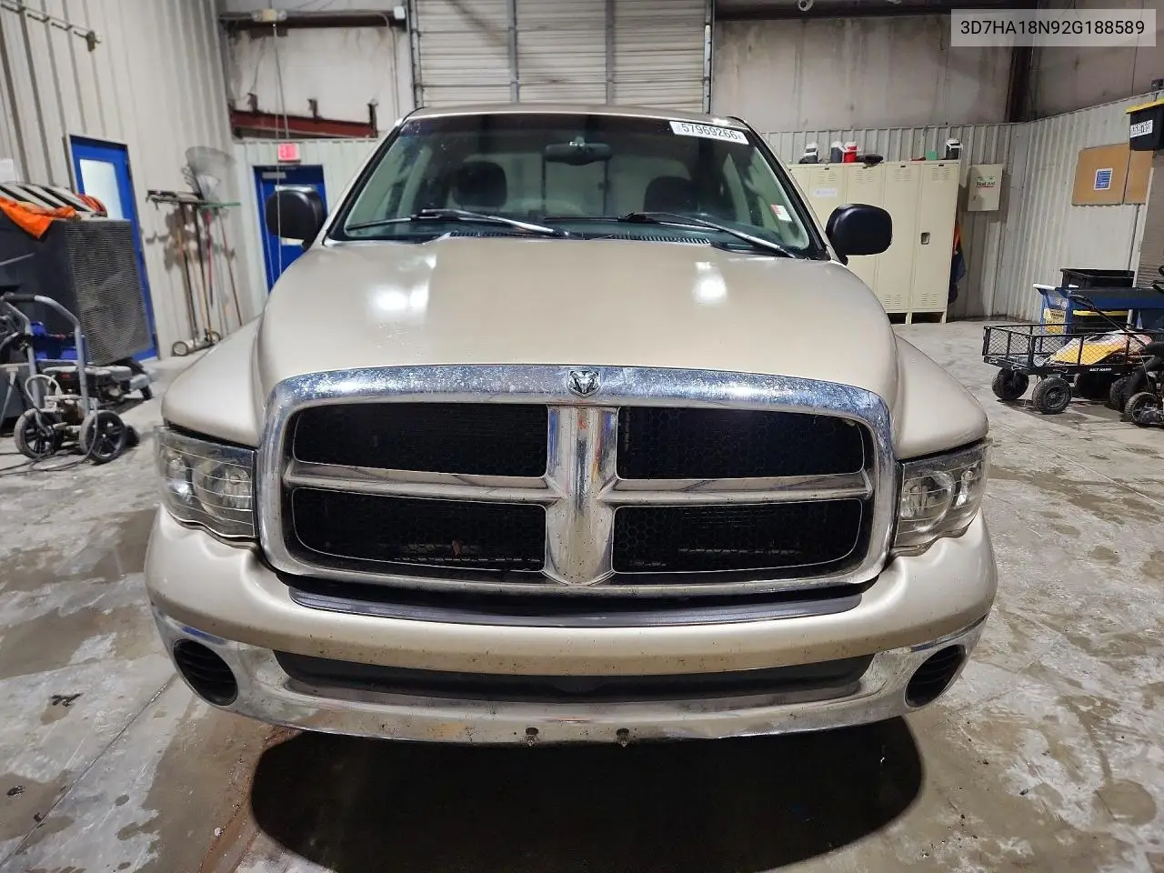 2002 Dodge 1500 Slt VIN: 3D7HA18N92G188589 Lot: 57969266