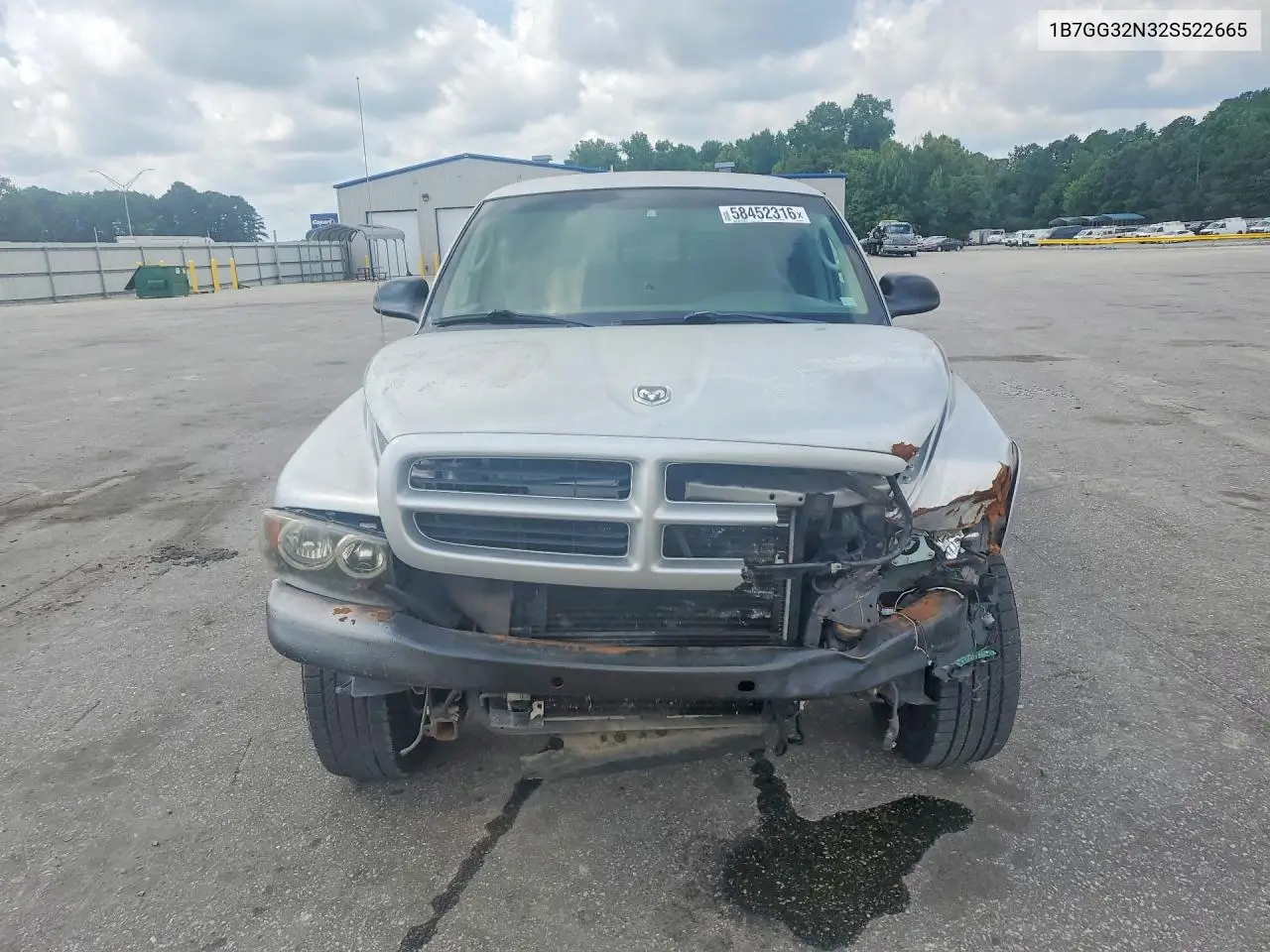 2002 Dodge Dakota Sport VIN: 1B7GG32N32S522665 Lot: 58452316