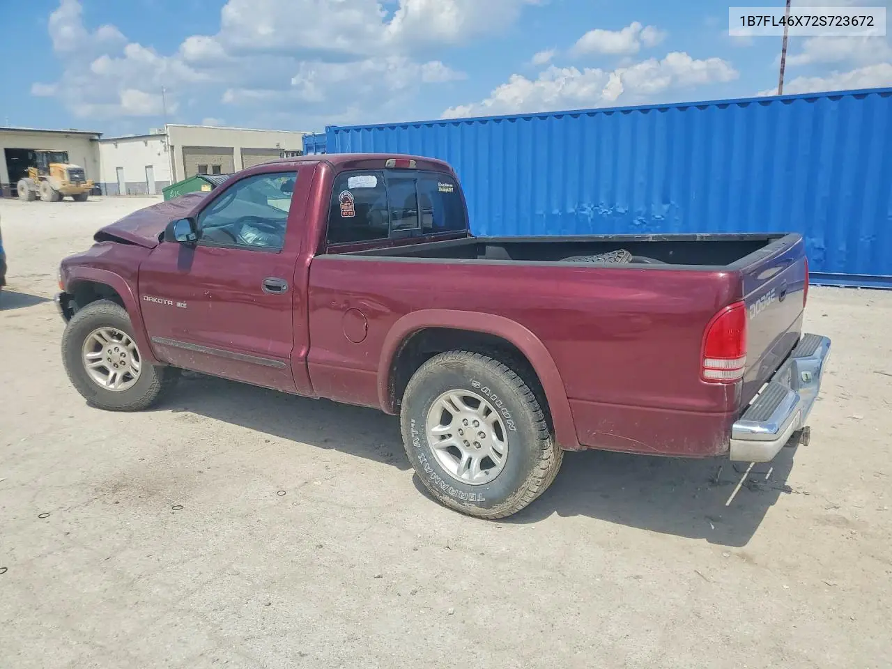 2002 Dodge Dakota Slt VIN: 1B7FL46X72S723672 Lot: 59575716
