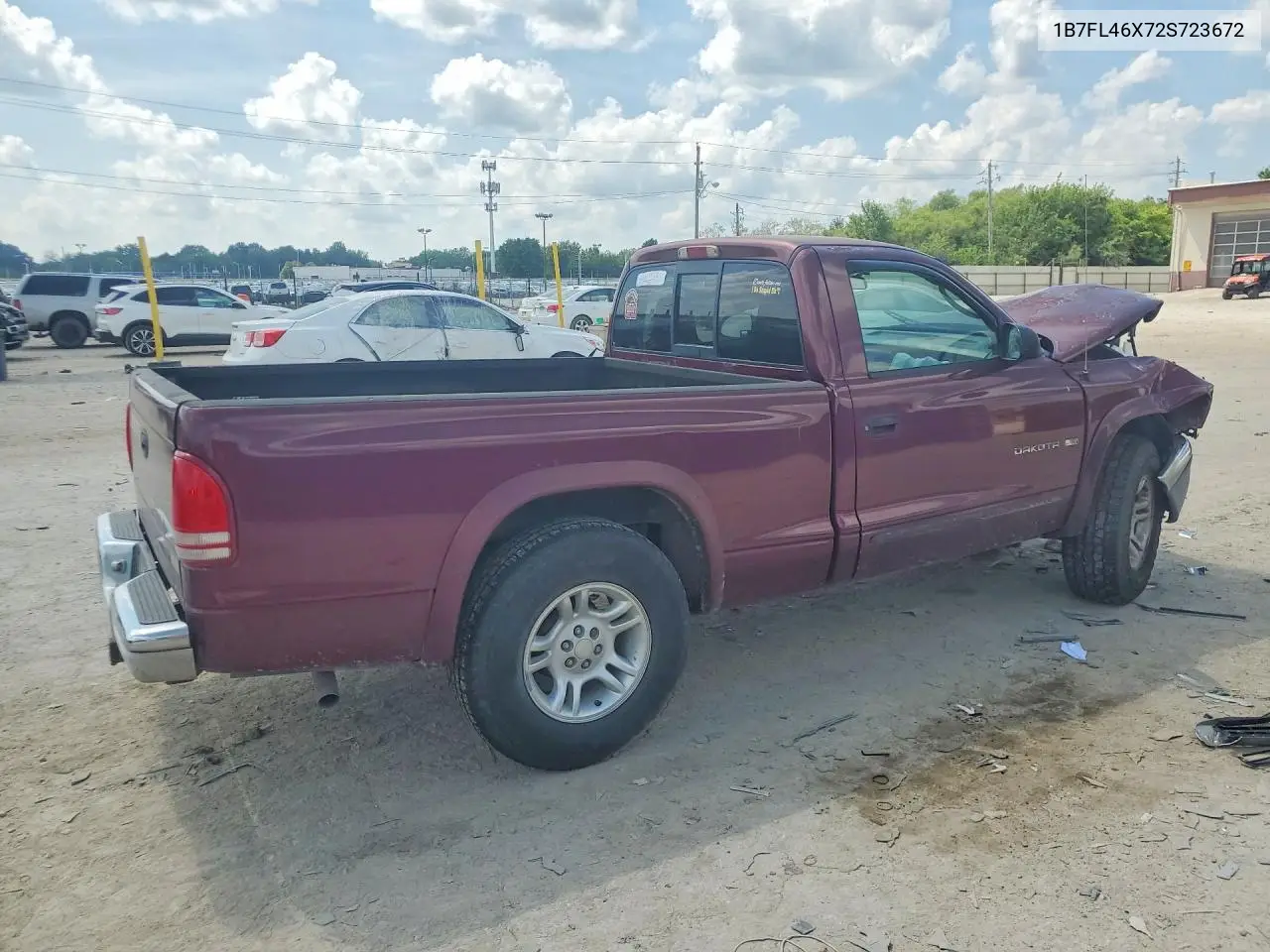 2002 Dodge Dakota Slt VIN: 1B7FL46X72S723672 Lot: 59575716