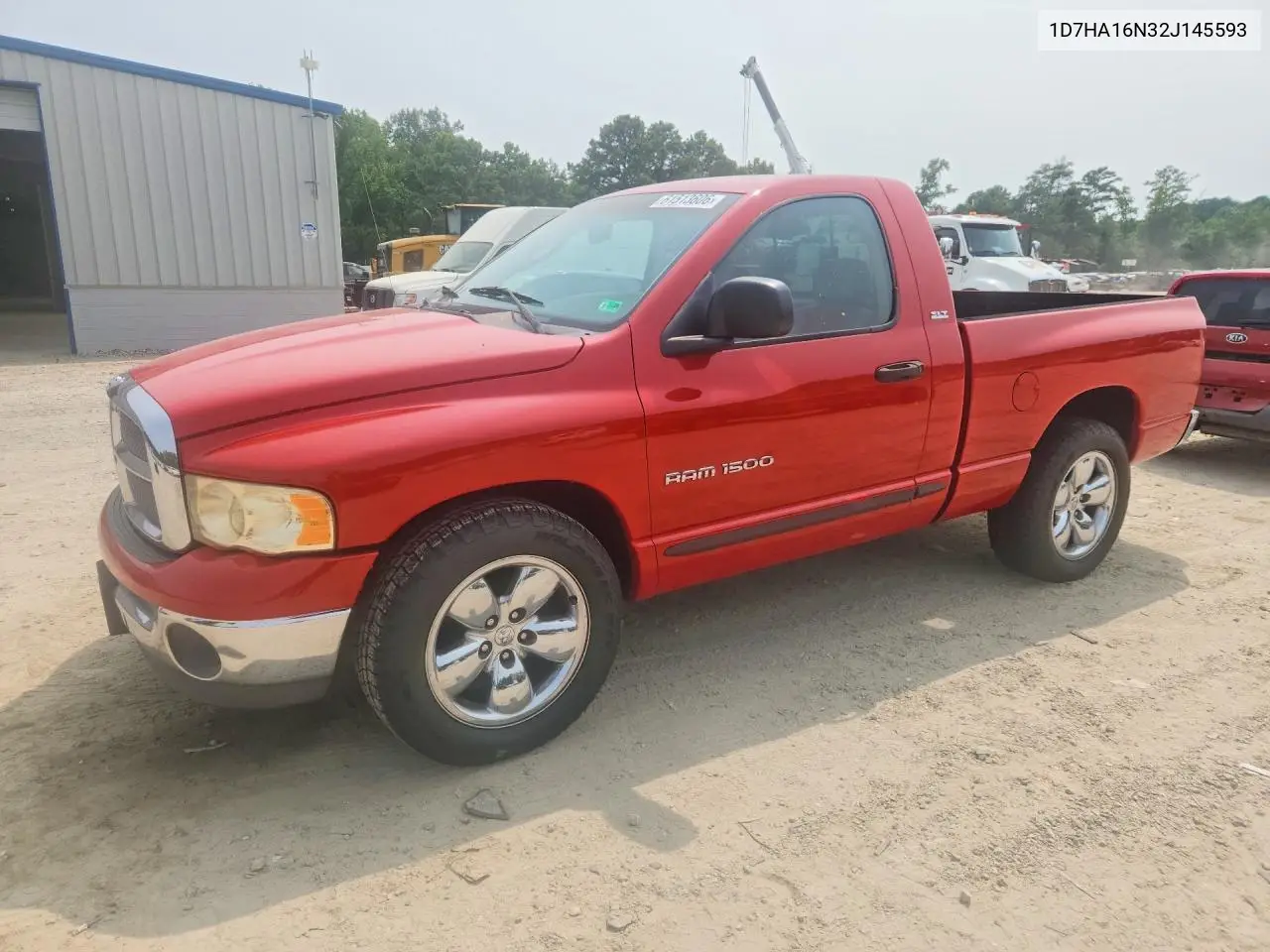 2002 Dodge Ram 1500 VIN: 1D7HA16N32J145593 Lot: 61513606
