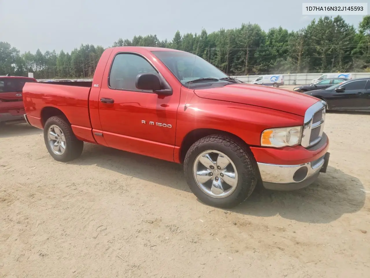 2002 Dodge Ram 1500 VIN: 1D7HA16N32J145593 Lot: 61513606