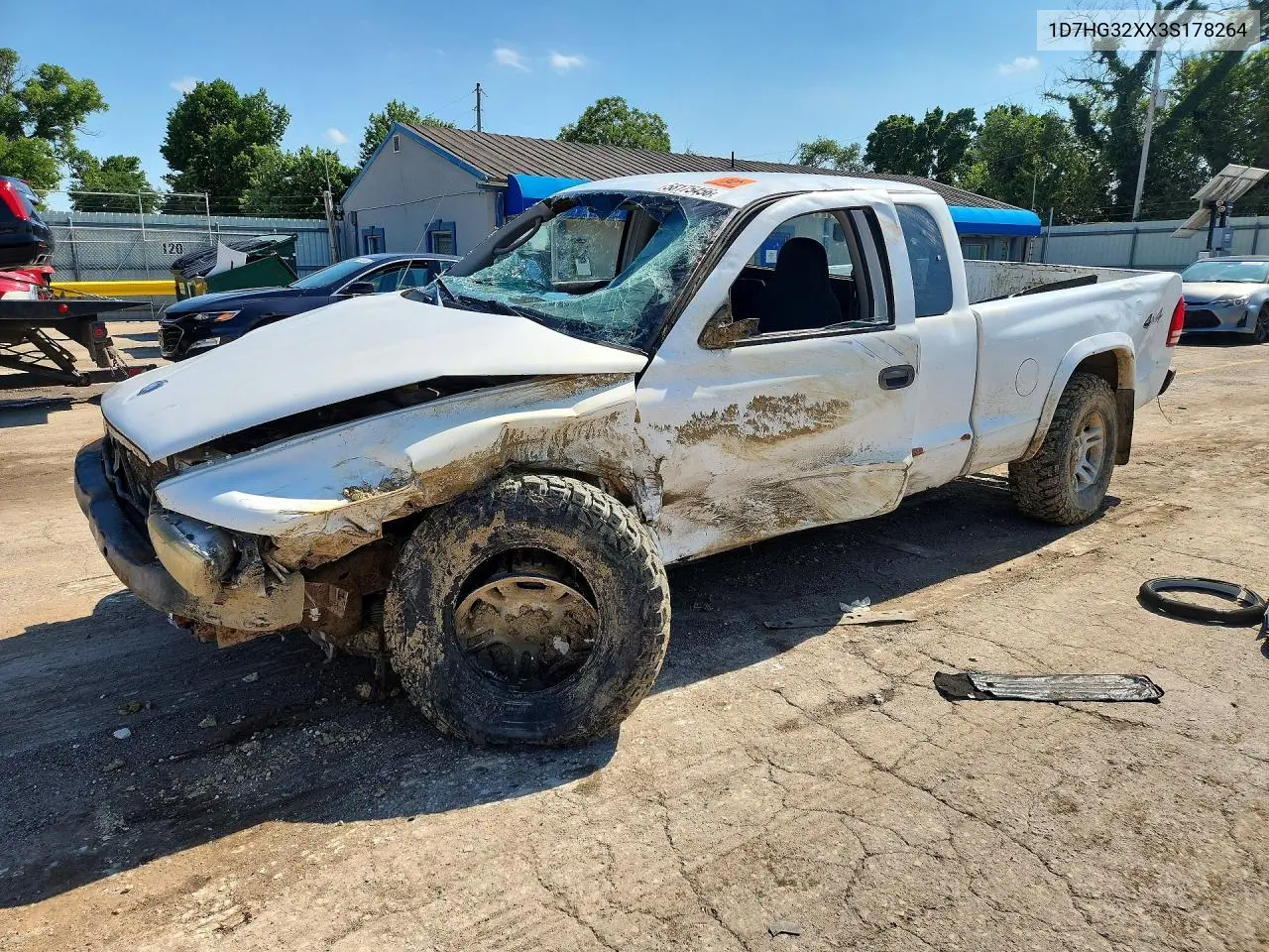 2003 Dodge Dakota Sport VIN: 1D7HG32XX3S178264 Lot: 58175456