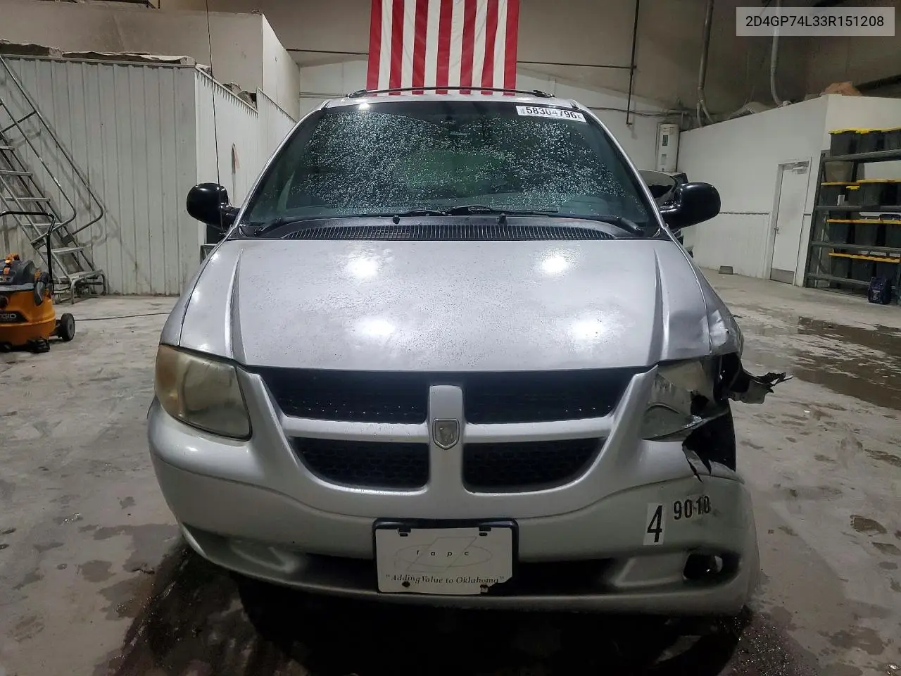 2003 Dodge Grand Caravan Ex VIN: 2D4GP74L33R151208 Lot: 58304796