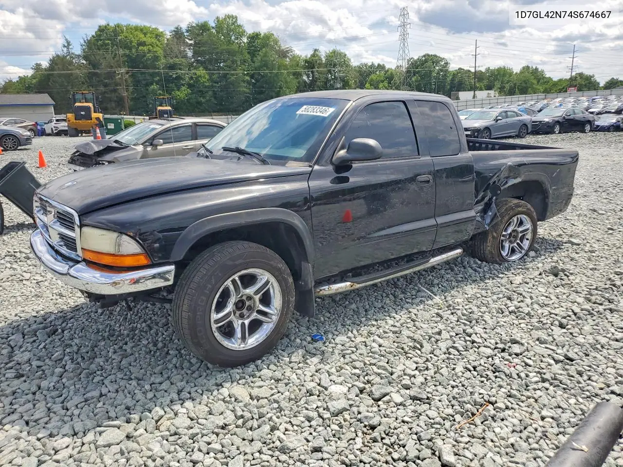 2004 Dodge Dakota Slt VIN: 1D7GL42N74S674667 Lot: 58283346
